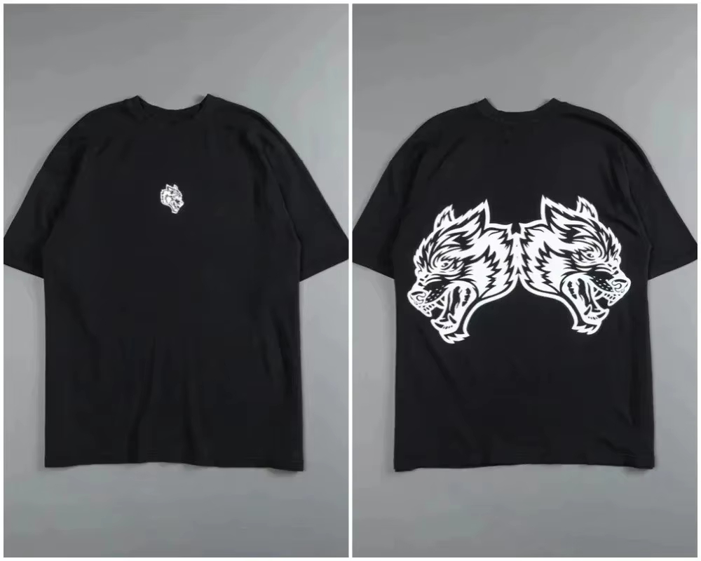 Streetwear Brand Marketing - Retro Black Wolf Head High End