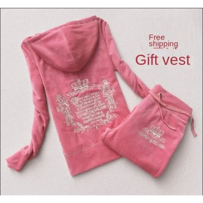 Streetwear Brand Y2K - JC Tracksuit Women Velvet Women's Brand