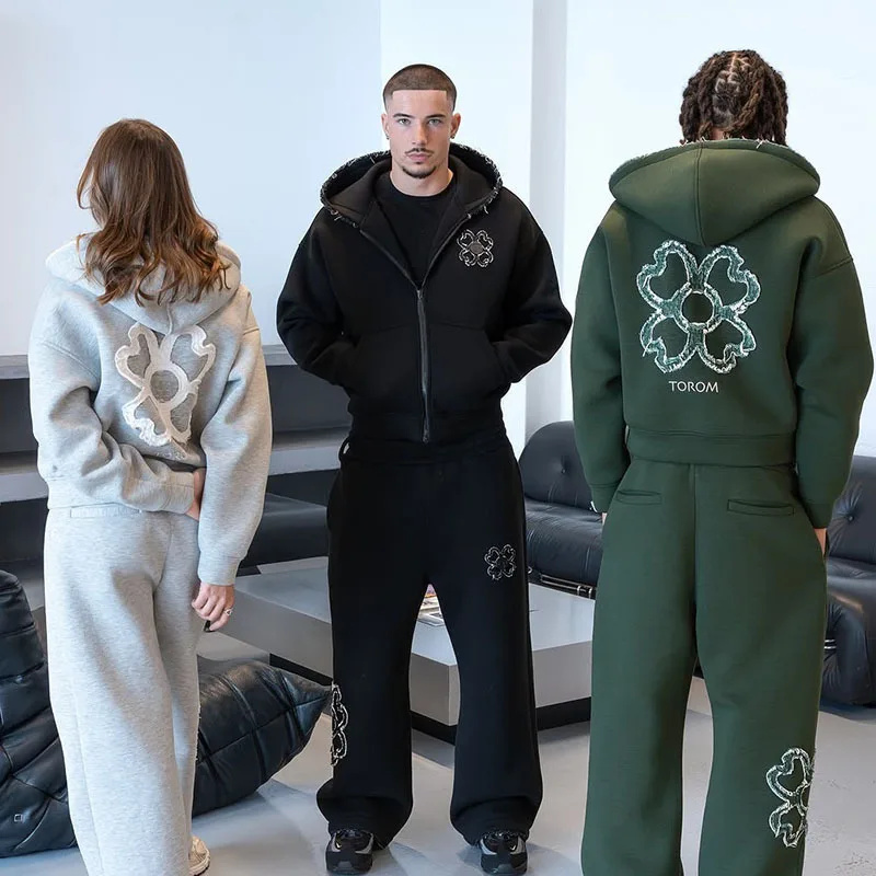 Streetwear Brand Y2K - Spring Autumn Oversized 4 Leaf Clover