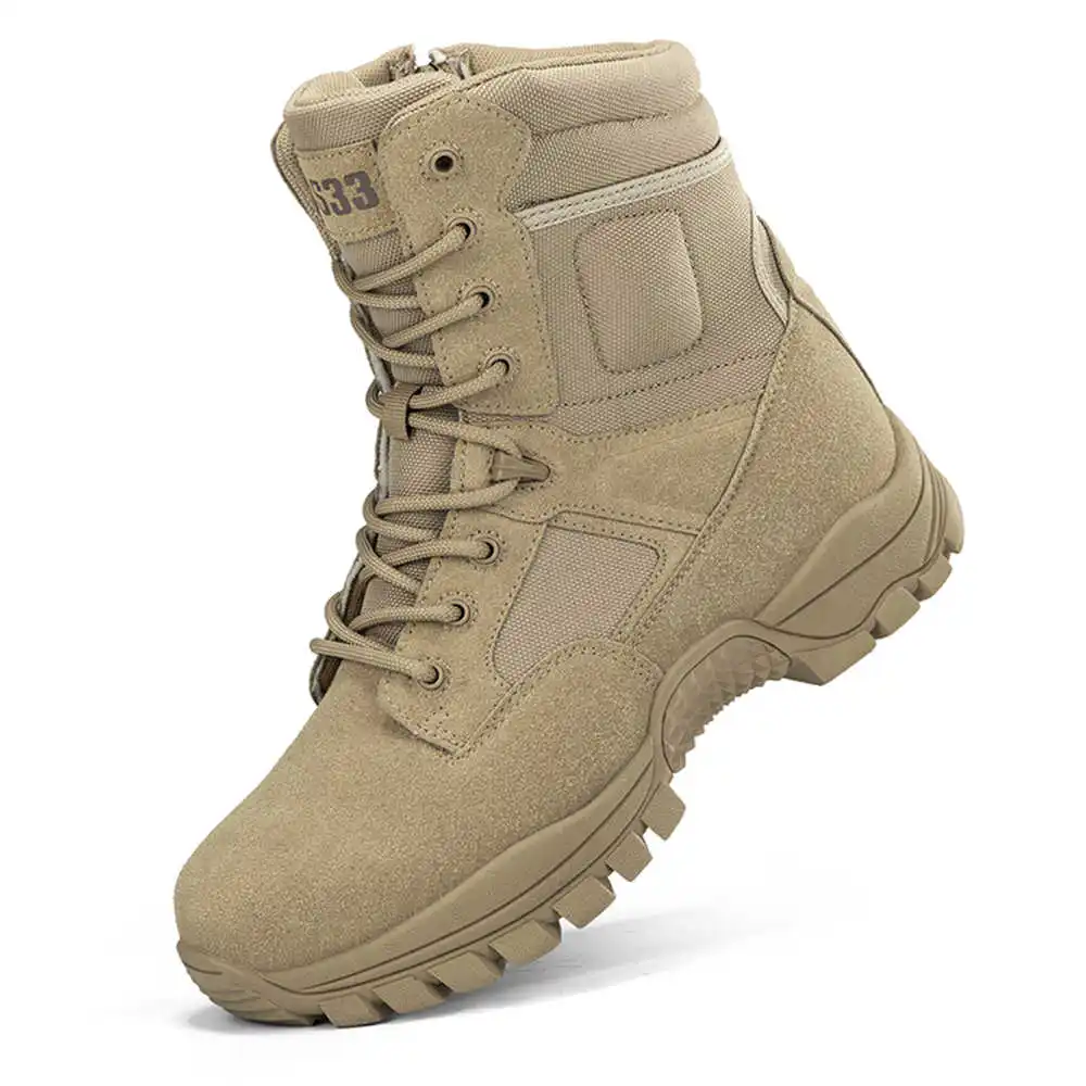 Streetwear Brand Cheap - Nonslip Genuine Leather Hiking Boots Designer