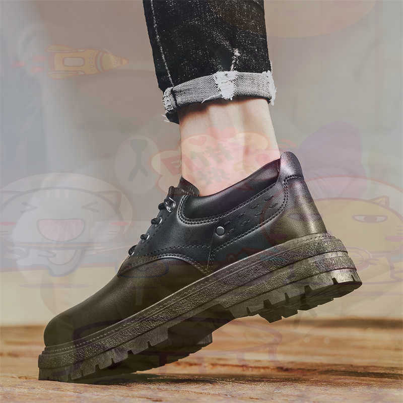 Streetwear Brand Cheap - Dark Natural Leather Fashion Trainers Tennis