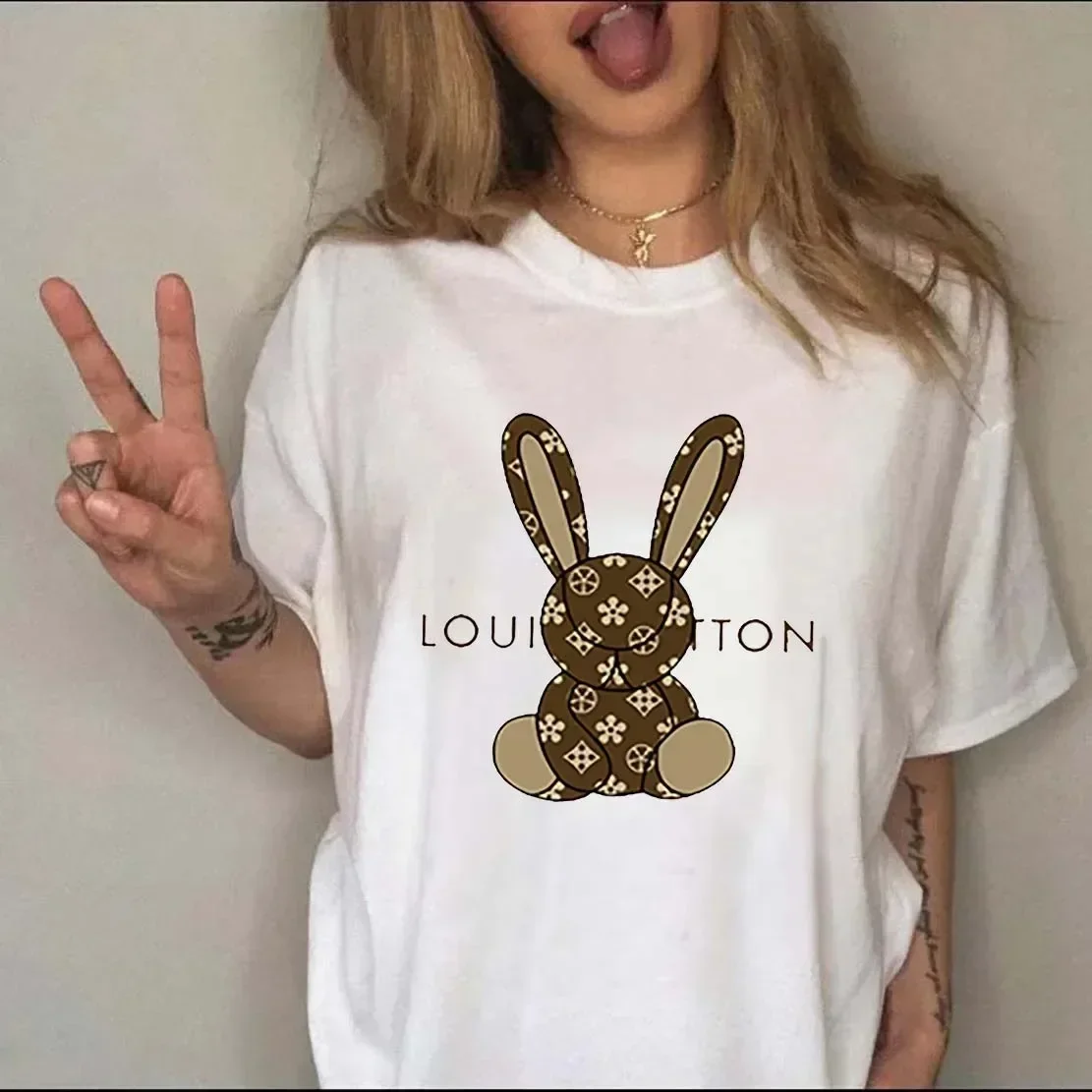 Streetwear Brand Y2K - Luxury Brand Printed Women T-shirt Casual