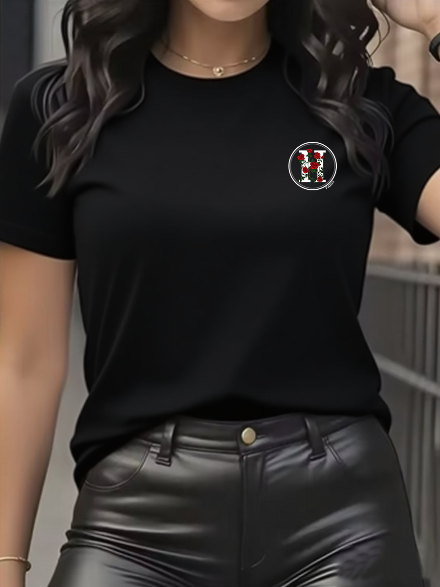 Women's T-Shirt Leisure Fashio - Streetwear Brand Y2K 评论和价格