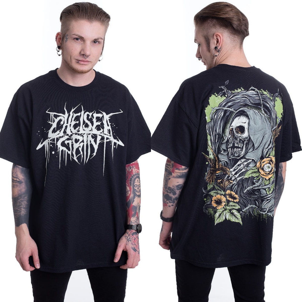 Y2k Chelsea Grin Graphic Cotto - Streetwear Brand Y2K 评论和价格