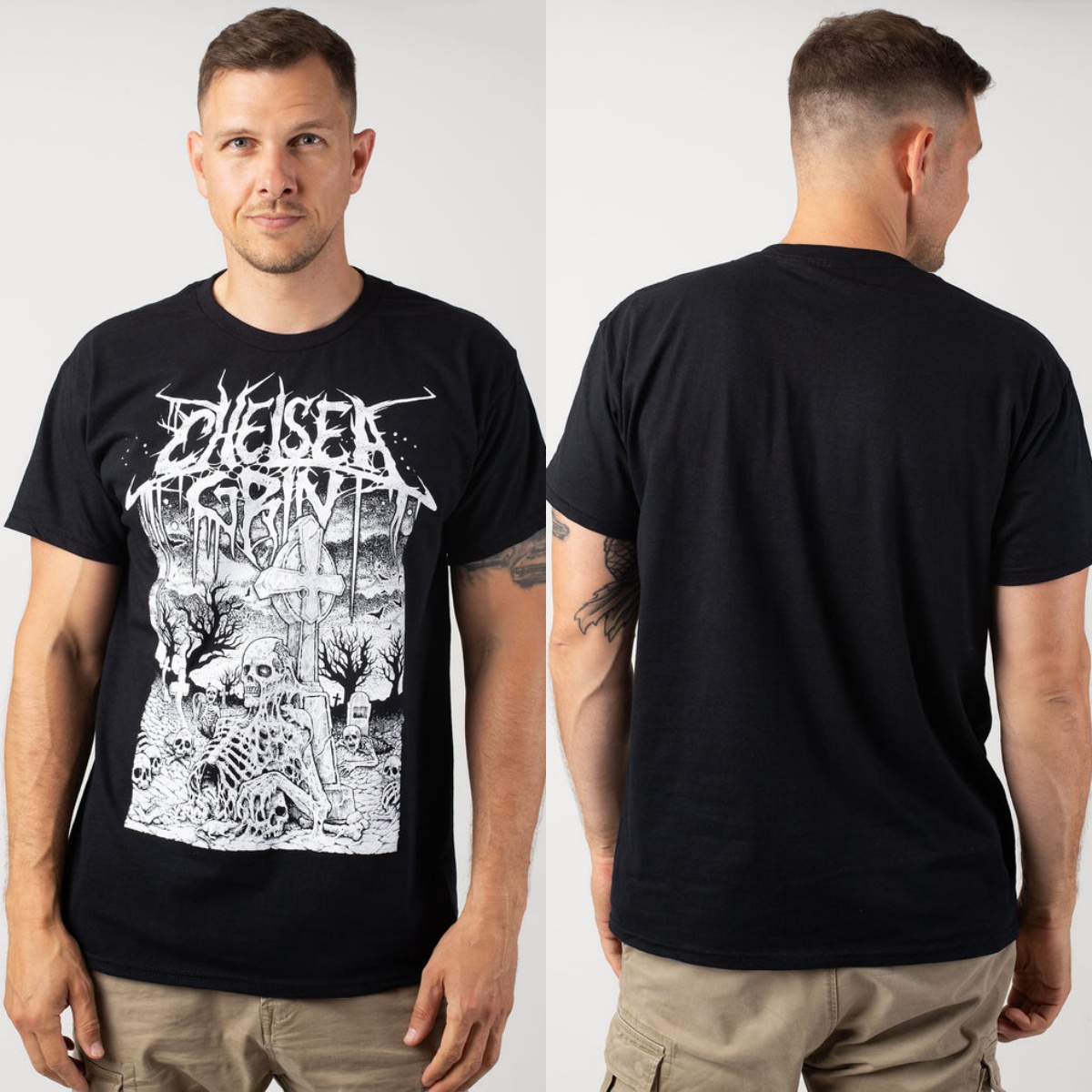 Y2k Chelsea Grin Graphic Cotto - Streetwear Brand Y2K 评论和价格