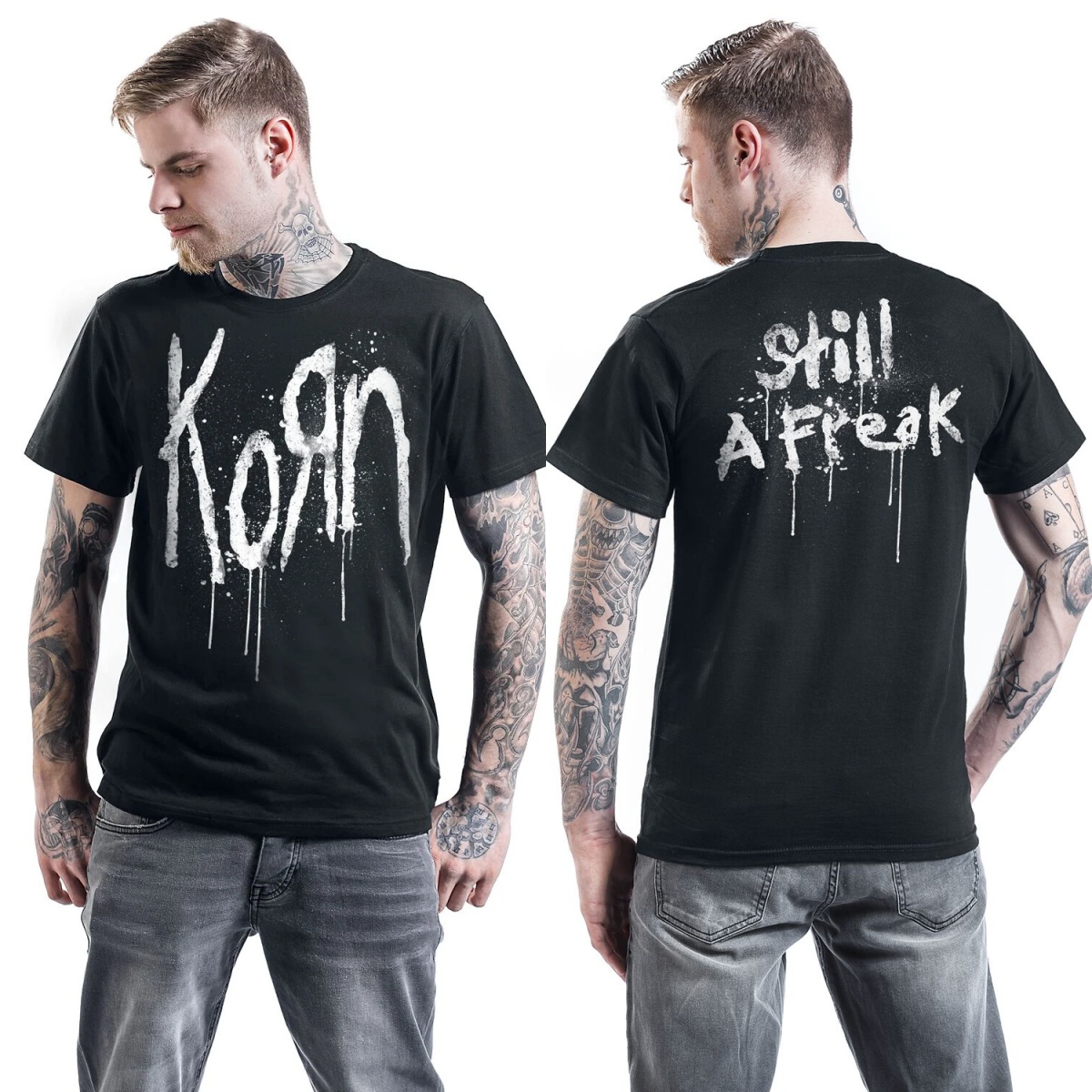 Y2k Korn Graphic Cotton T-shir - Streetwear Brand Y2K 评论和价格