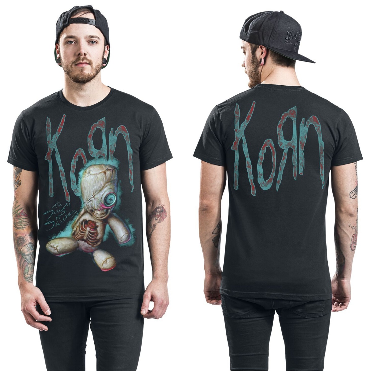 Y2k Korn Graphic Cotton T-shir - Streetwear Brand Y2K 评论和价格
