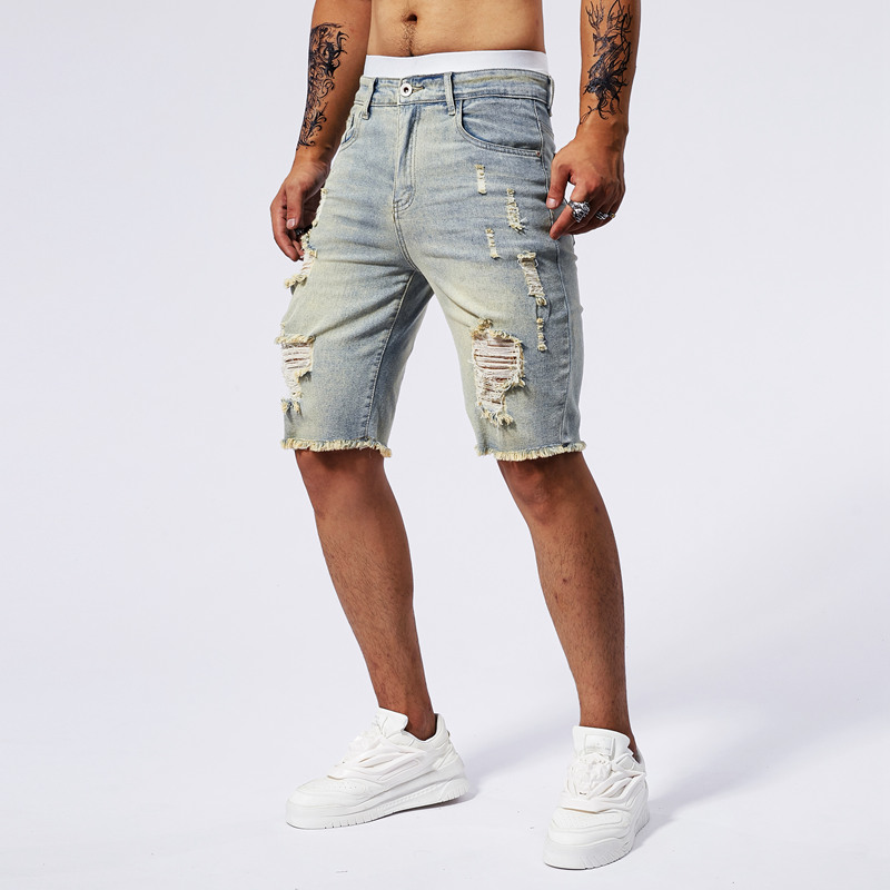 2025 Summer New Men's Ripped D - Streetwear Brand China 评论和价格