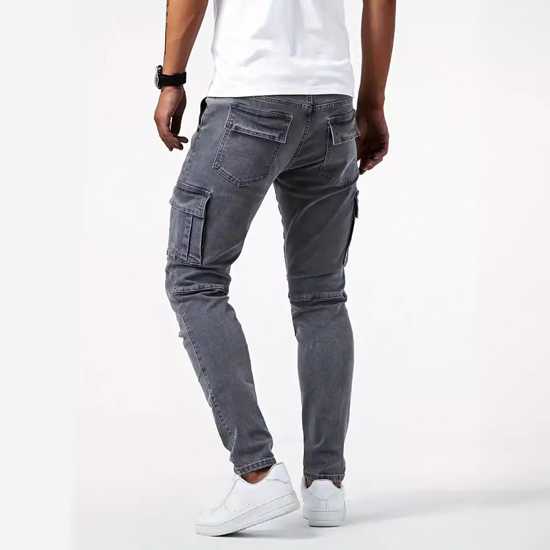 Street Elastic Jeans Pencil Pa - Streetwear Brand Joggers 评论和价格