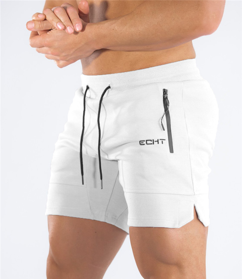 New Zip pocket men shorts Fitn - Streetwear Brand Joggers 评论和价格