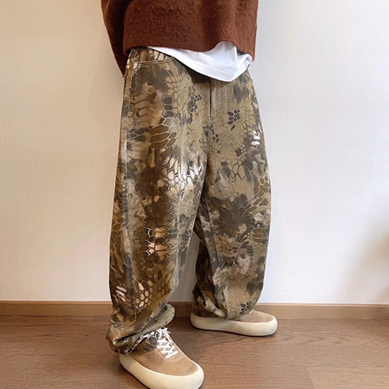 New Men Chic Snake Print Stree - Streetwear Brand Graphic Designer 评论和价格