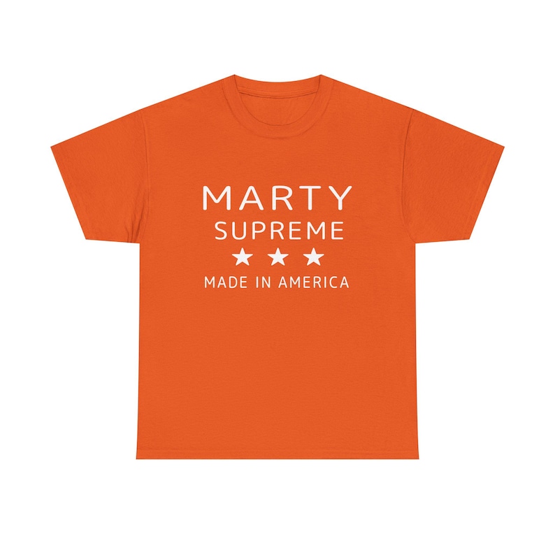 Marty Supreme Orange Cotton T- - Supreme Brand Streetwear 评论和价格