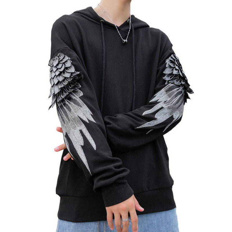 Sweatshirt for Men Hooded Embr - Streetwear Brand Cheap 评论和价格