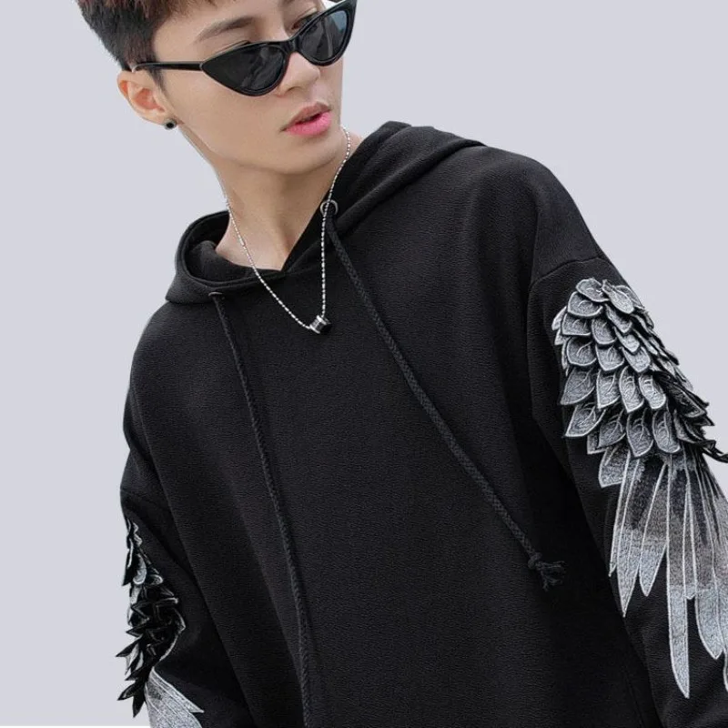 Sweatshirt for Men Hooded Embr - Streetwear Brand Cheap 评论和价格