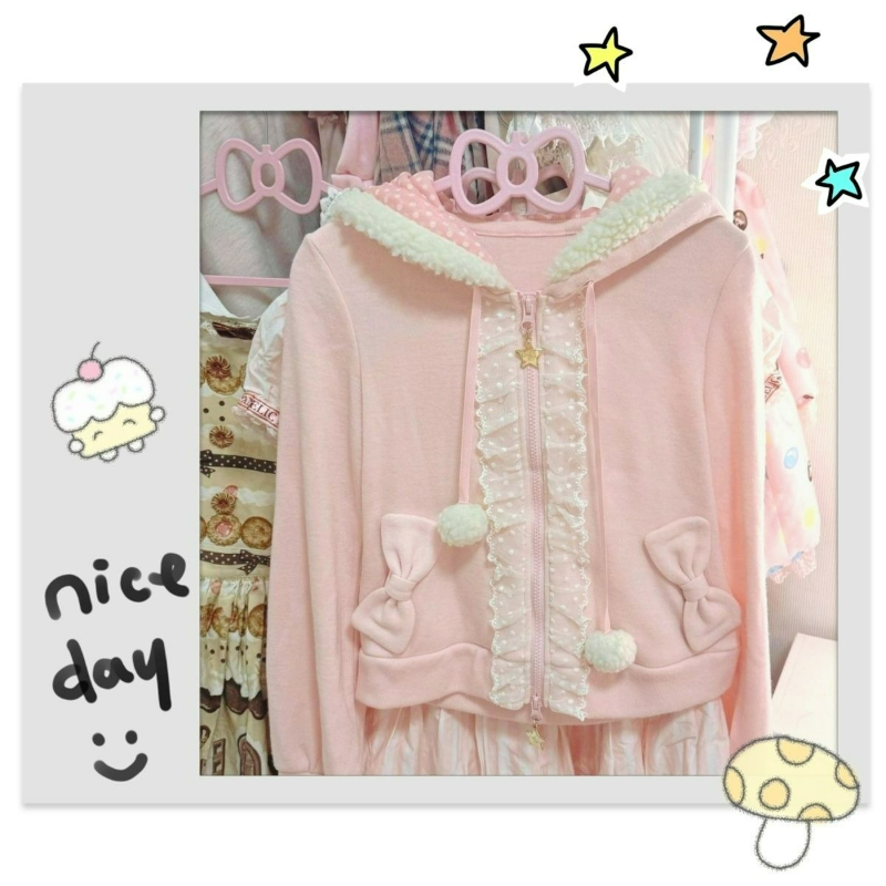 Japanese Kawaii Polka Dot Rabb - Streetwear Brand Y2K 评论和价格